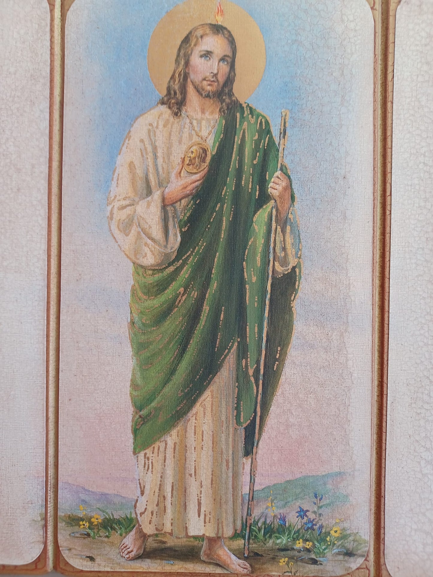 CUADRO DE MADERA DE SAN JUDAS (10X8)