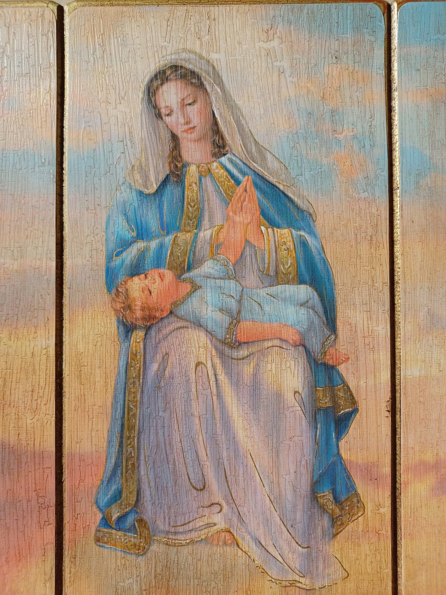 CUADRO DE MADERA DE LA DIVINA PROVIDENCIA (10X8)
